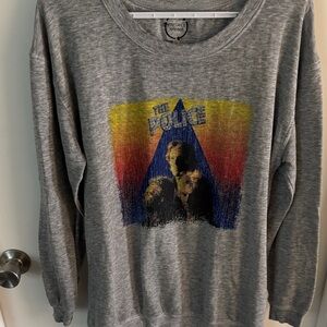 The Police Heather Gray Graphic Sweatshirt